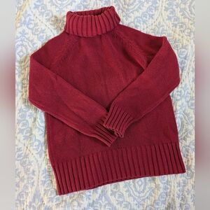 Vintage Red Turtleneck Sweater